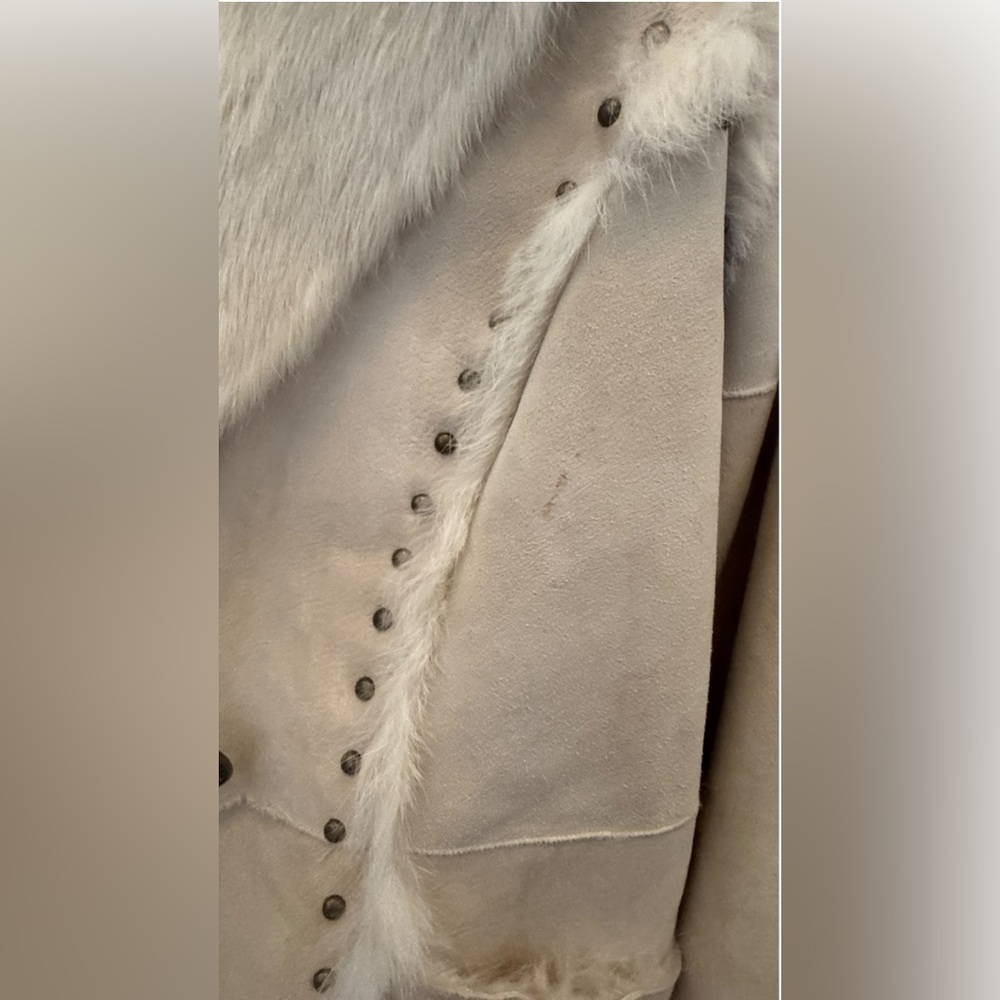 Rare Y2K Arden B Corduroy 100% Rabbit Fur Coat - Picture 14 of 14